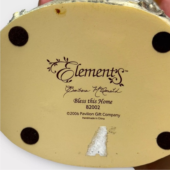 Elements 11 Inch Angel Figurine #82002 "Bless This Home" Angel, Dove, Lantern - Picture 9 of 10